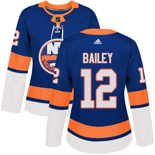 Adidas New York Islanders #12 Josh Bailey Royal Blue Home Authentic Women Stitched NHL Jersey